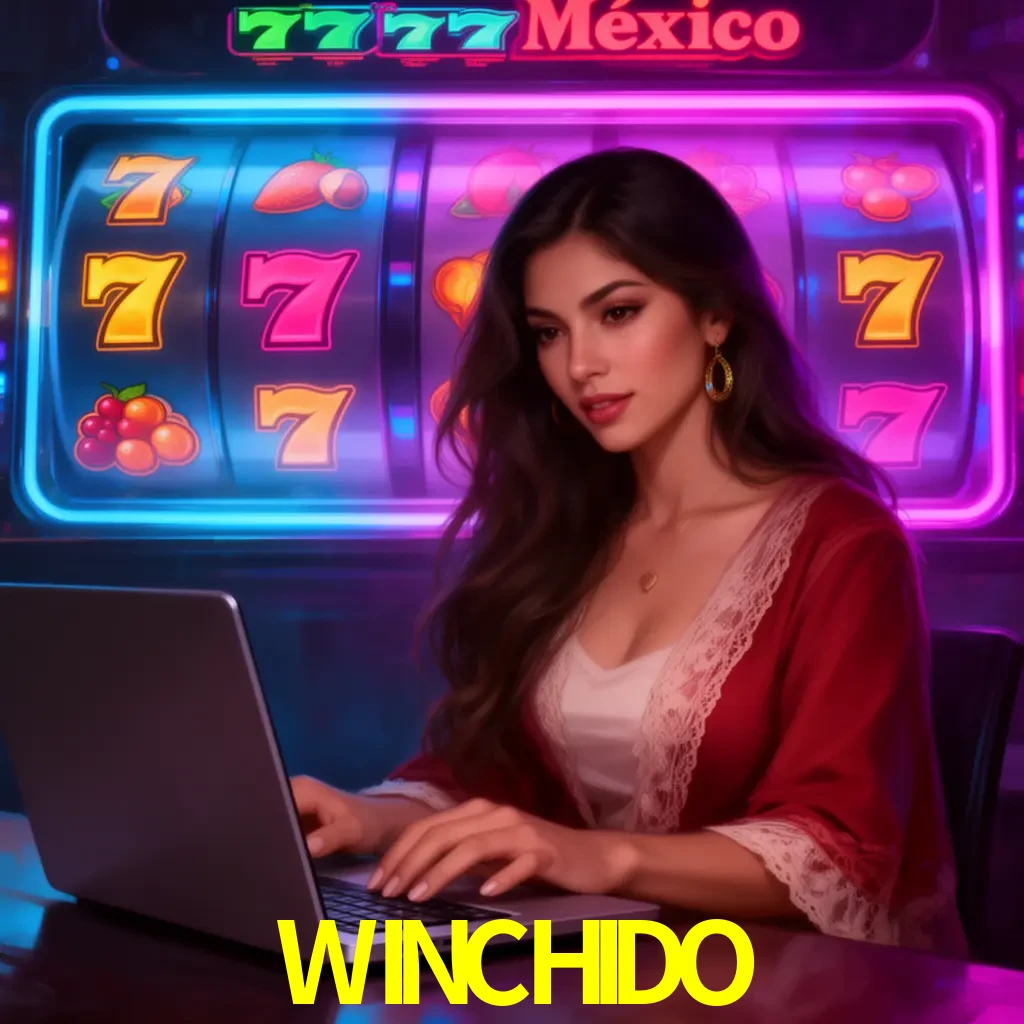 WINCHIDO Slots - tragamonedas, RTP y control Tragamonedas WINCHIDO con símbolos, saldo móvil y reglas de apuesta visibles